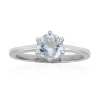 Aquamarine Silver Ring