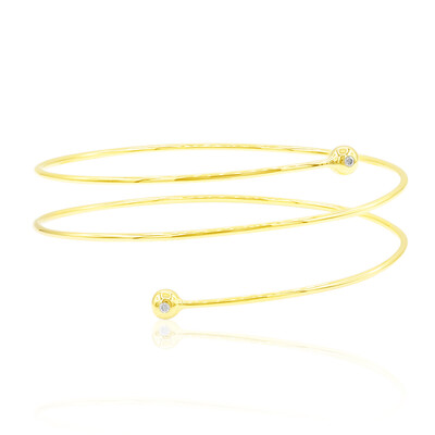 9K SI1 (G) Diamond Gold Bangle (Annette)