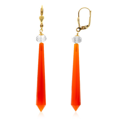 Carnelian Silver Earrings (CUSTODANA)