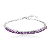 Amethyst Silver Bracelet