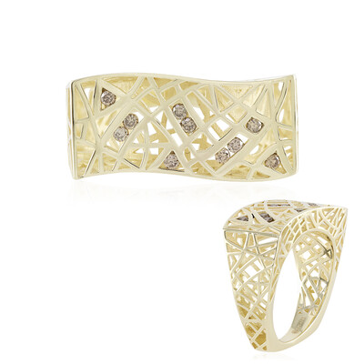 9K I2 Champagne Diamond Gold Ring (Ornaments by de Melo)