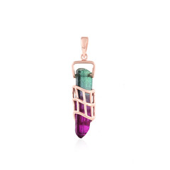 Bi Colour Quartz Silver Pendant