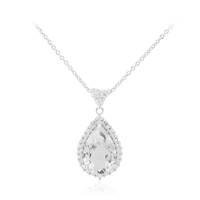 White Topaz Silver Necklace