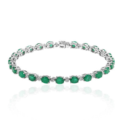 18K AAA Zambian Emerald Gold Bracelet (CIRARI)