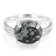 Snowflake Obsidian Silver Ring