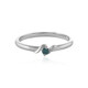 I3 Blue Diamond Silver Ring