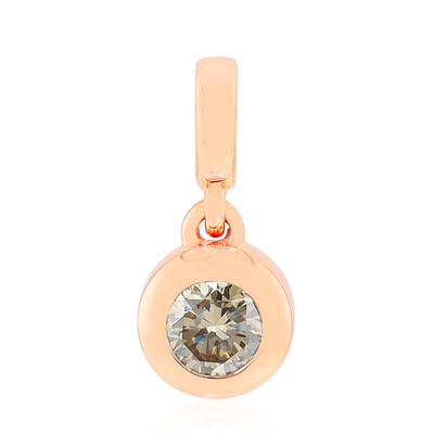 9K VS1 Argyle Rose De France Diamond Gold Pendant (Annette)