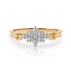 18K IF (D) Diamond Gold Ring