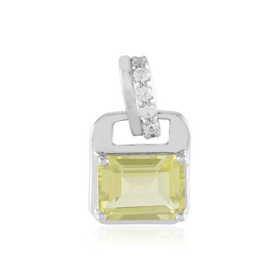 Ouro Verde Quartz Silver Pendant