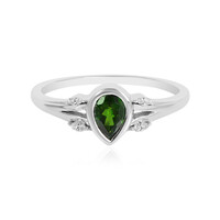 Russian Diopside Silver Ring