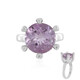 Rose de France Amethyst Silver Ring