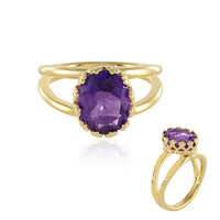 Zambian Amethyst Silver Ring