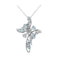 Sky Blue Topaz Silver Necklace