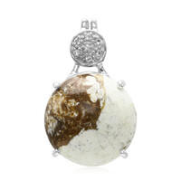 Magnesite Silver Pendant