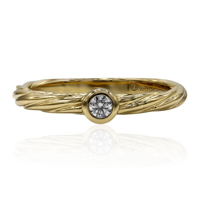 14K IF (D) Diamond Gold Ring (Annette)