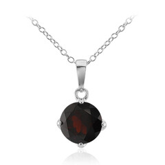 Garnet Silver Necklace