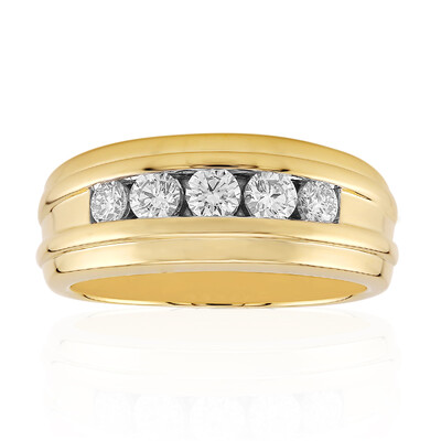 14K IF (D) Diamond Gold Ring (Annette)