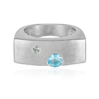 Sky Blue Topaz Silver Ring