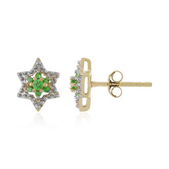 9K Tsavorite Gold Earrings (Adela Gold)