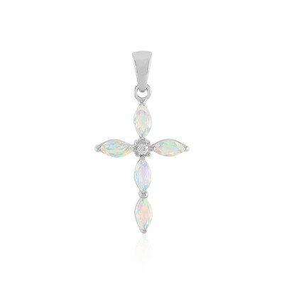 Welo Opal Silver Pendant