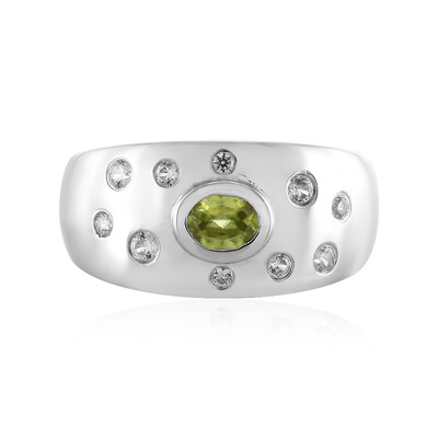 Sphene Silver Ring