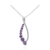 Amethyst Silver Necklace