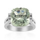 Green Amethyst Silver Ring (Pallanova)