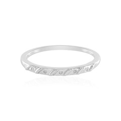 I2 (I) Diamond Silver Ring