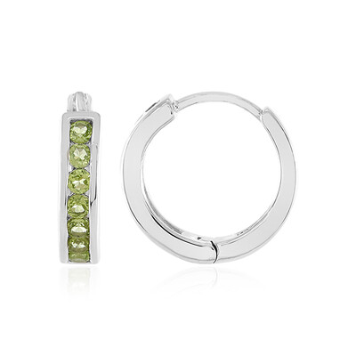 Peridot Silver Earrings