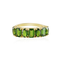 Russian Diopside Silver Ring