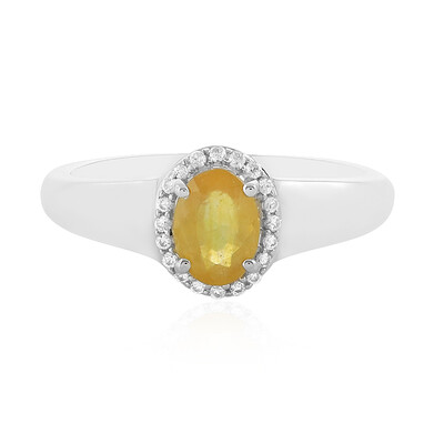 Madagascar Yellow Sapphire Silver Ring