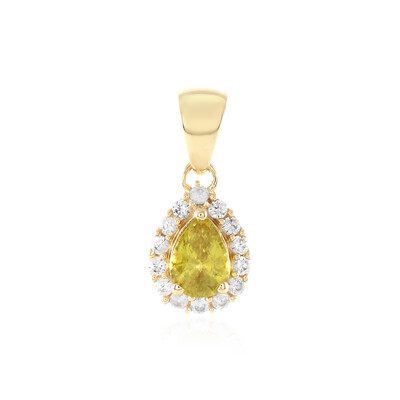 9K Sphene Gold Pendant