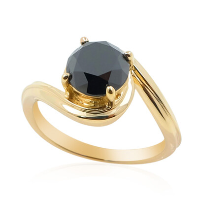 9K Black Diamond Gold Ring (de Melo)