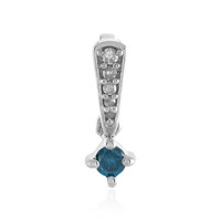 I3 Blue Diamond Silver Pendant