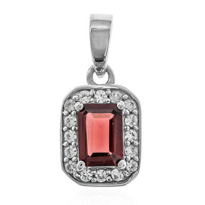 Mozambique Garnet Silver Pendant