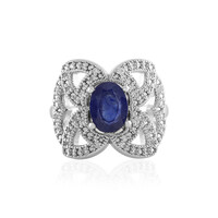 Madagascar Blue Sapphire Silver Ring