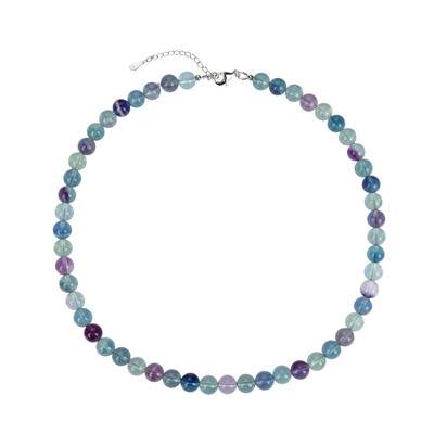 Fluorite Silver Necklace