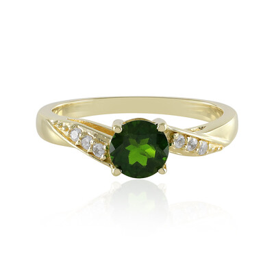 Russian Diopside Silver Ring