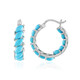 Sleeping Beauty Turquoise Silver Earrings