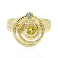 Yellow Sapphire Silver Ring