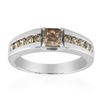 14K VS1 Argyle Rose De France Diamond Gold Ring