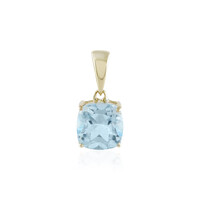 9K Sky Blue Topaz Gold Pendant