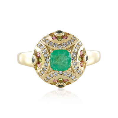 14K Zambian Emerald Gold Ring (de Melo)