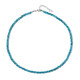 Neon Blue Apatite Silver Necklace