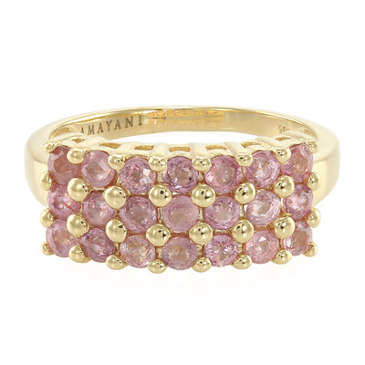 18K Unheated Padparadscha Sapphire Gold Ring (AMAYANI)