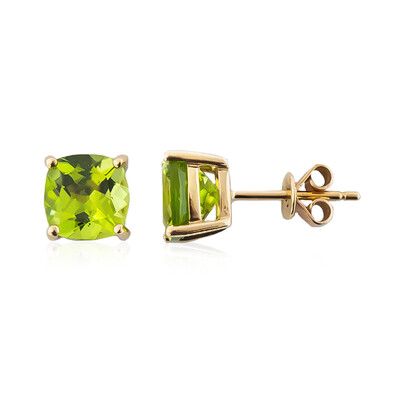 14K Dashihe Peridot Gold Earrings (CIRARI)