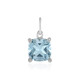 Sky Blue Topaz Silver Pendant