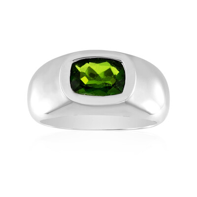 Russian Diopside Silver Ring