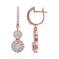 18K SI2 (H) Diamond Gold Earrings (Estée Collection)