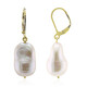 White Freshwater Pearl Silver Earrings (TPC)